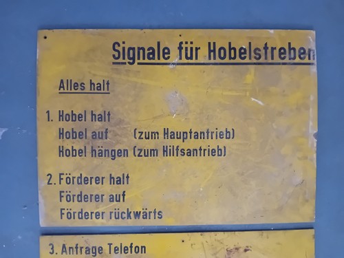 Signaltafel für hobelstreben - signaltafel,