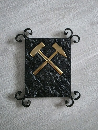 Metall wanddeko mit messing - wanddeko,
