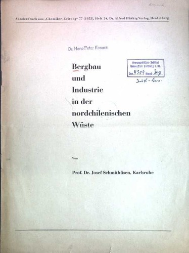 Bergbau und industrie der - bergbau,