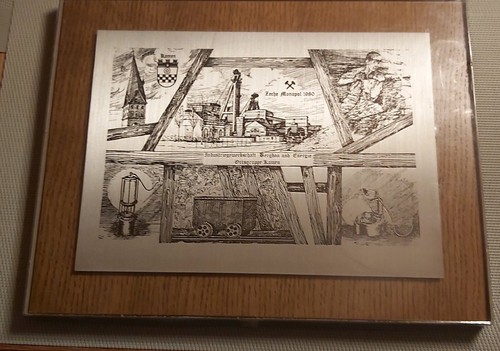 Metallbild zeche monopol kamen - zeche,
