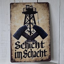 Dekoschild Bergbau Zeche