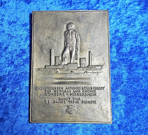 Bergbau bronzeguss tafel - -,