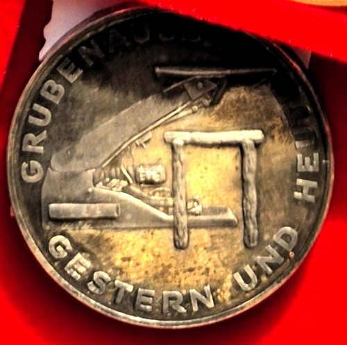 Bergbau medaille grubenausbau - medaille,