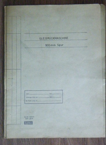 Gleisrückmaschine - ,