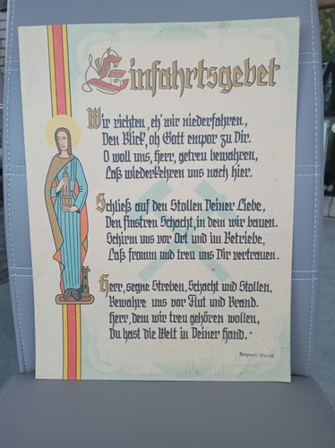 Bergbau einfahrtsgebet - bergbau,